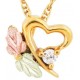 Genuine Diamond Heart Pendant - by Landstrom's